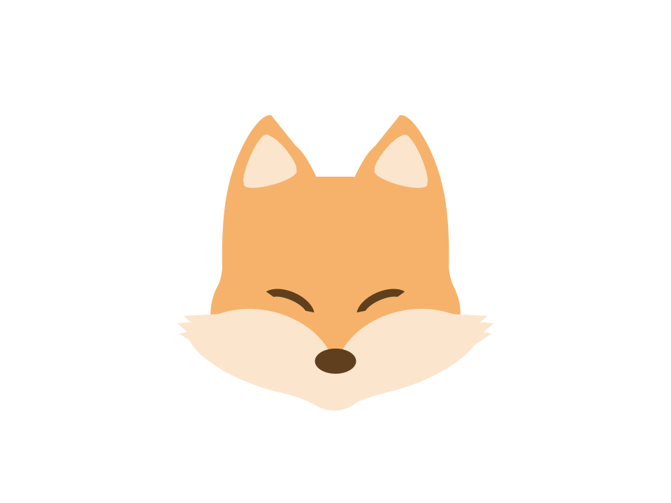 キツネの顔
