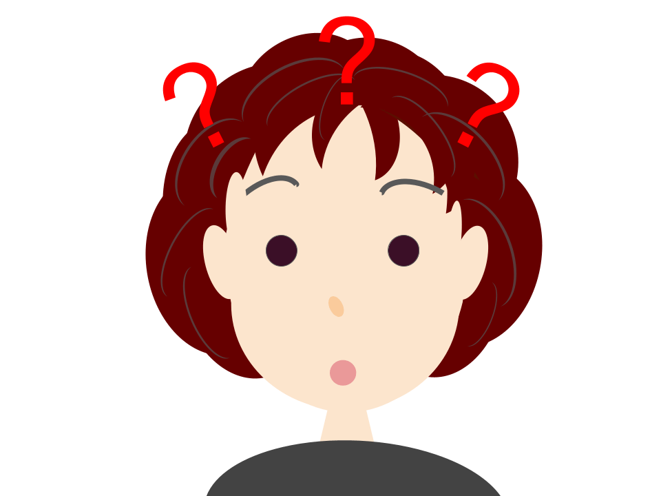 50代女性きょとん