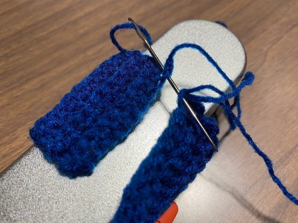 ゴム編みのとじ方１