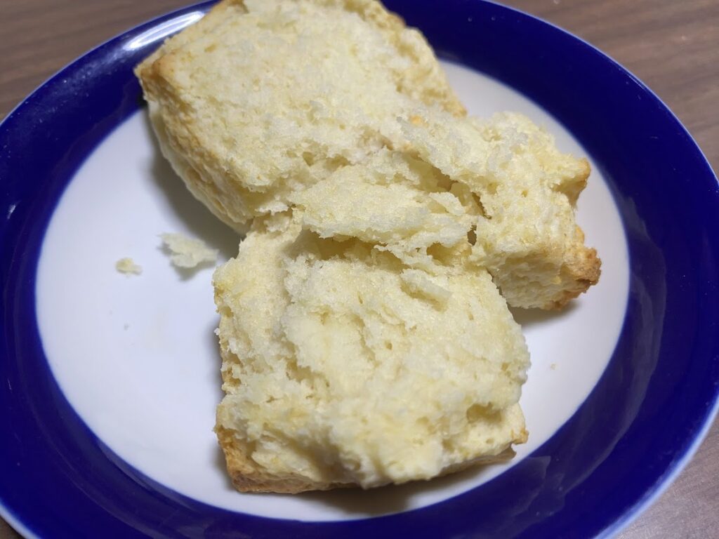 割った感じ
